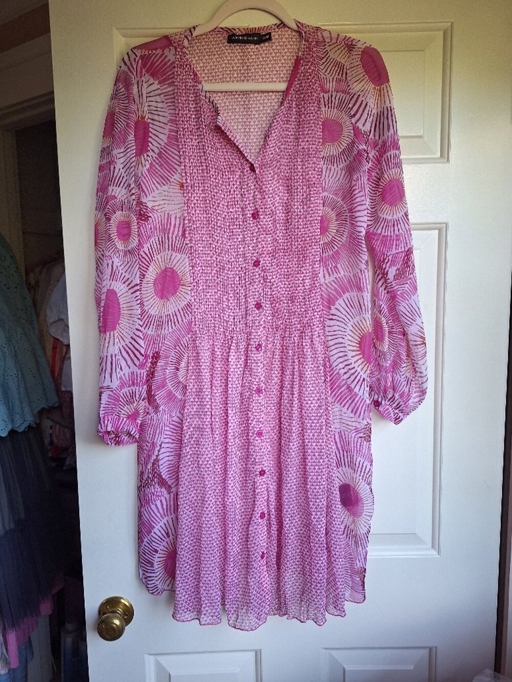 Antik Batik Pink Dress S NWOT